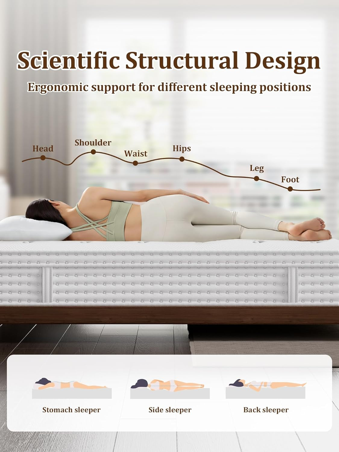 King Hybrid Mattress Super Premium Cooling Memory Foam-4