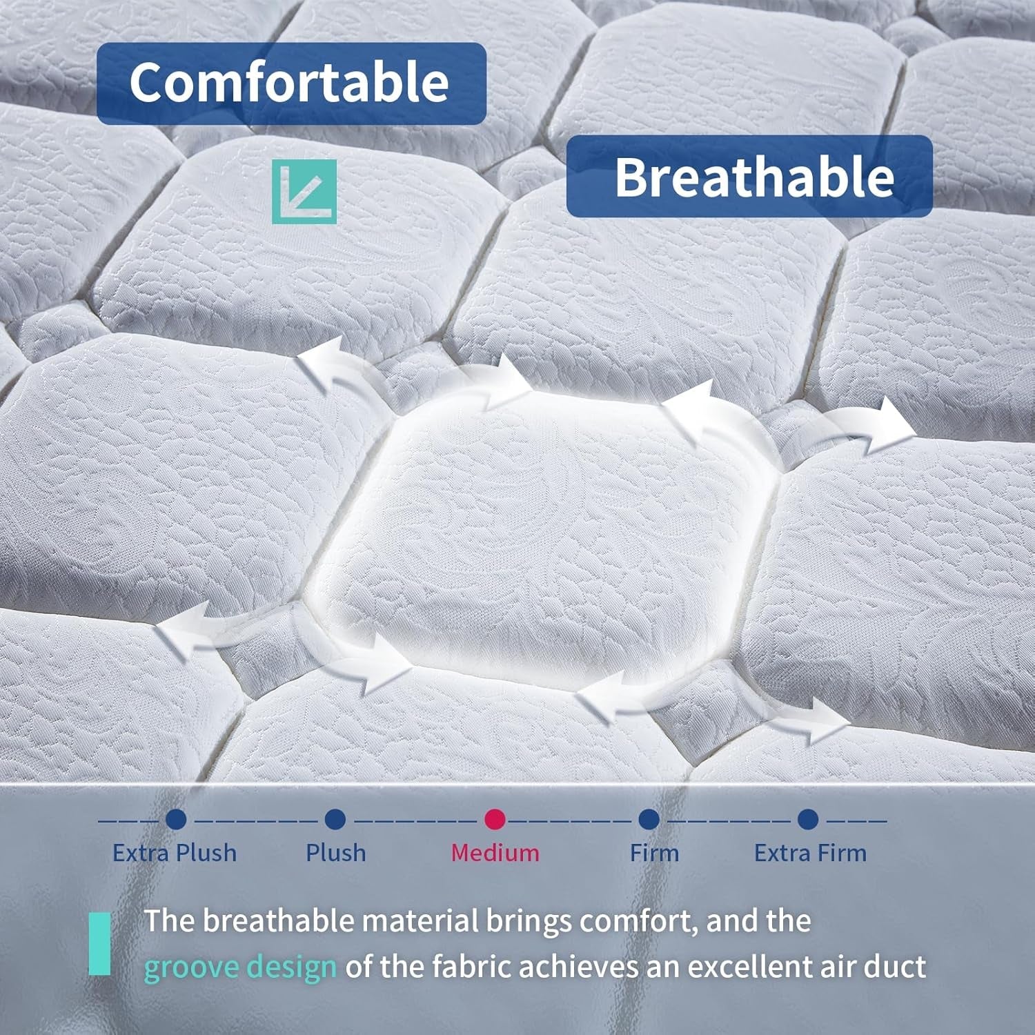 12 Inch Hybrid Mattress with Memory Foam Support-2