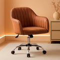 Height Adjustable Brown Ergonomic Office Desk Chair-0